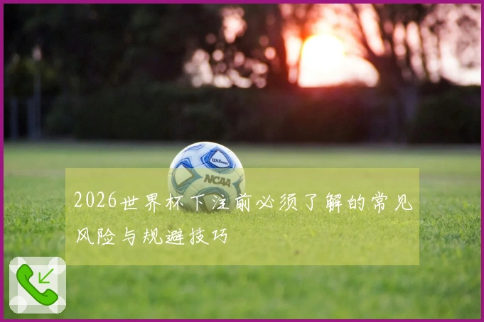 2026世界杯下注前必须了解的常见风险与规避技巧